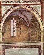GIOTTO di Bondone View of a chapel oil